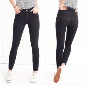 Madewell High Rise Skinny Faded Black Lunar